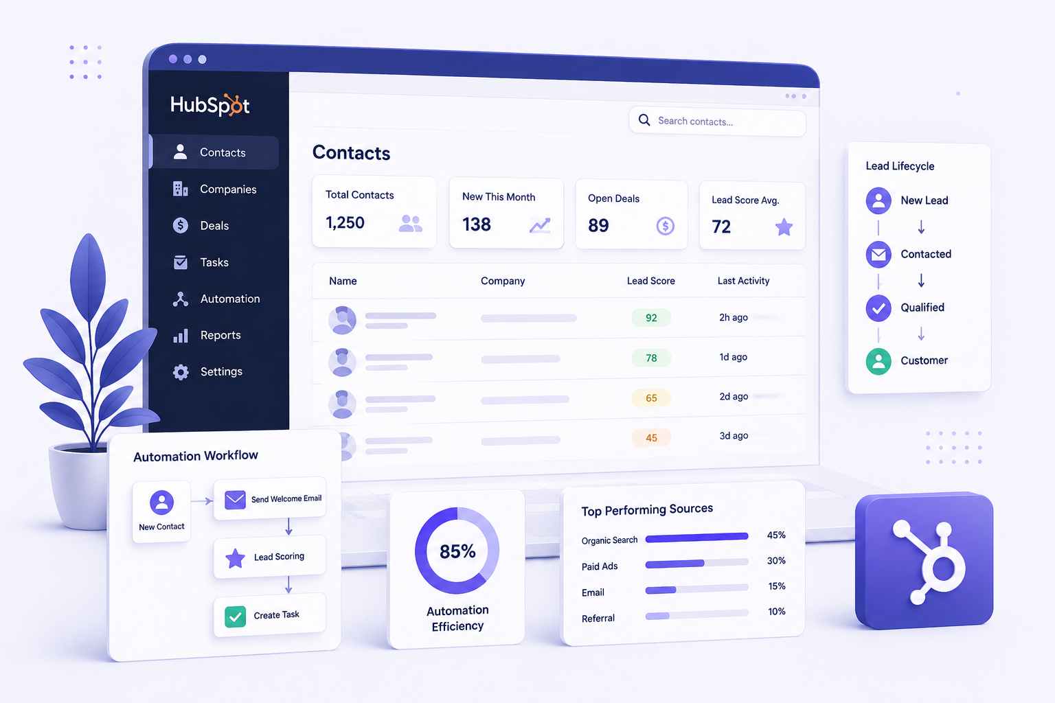 CRM and automation management